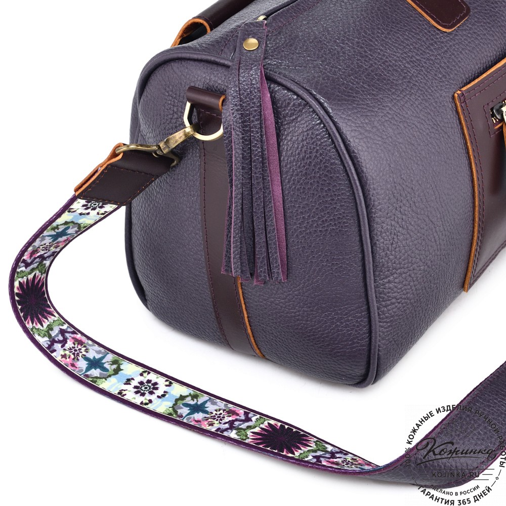 Женская кожаная сумка "Византия" (баклажан)